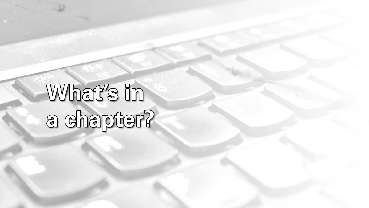 What’s in a Chapter? – Richard Holliday – Author